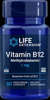 Life Extension Methylcobalamin Vitamin B12 1 mg – Produktabbildung des Herstellers