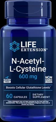 Life Extension N-Acetyl-L-Cysteine 600 mg – Produktabbildung des Herstellers