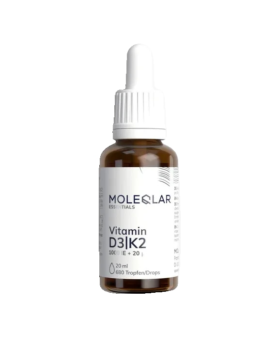 MOLEQLAR Vitamin D3 plus K2 Tropfen – Produktabbildung des Herstellers