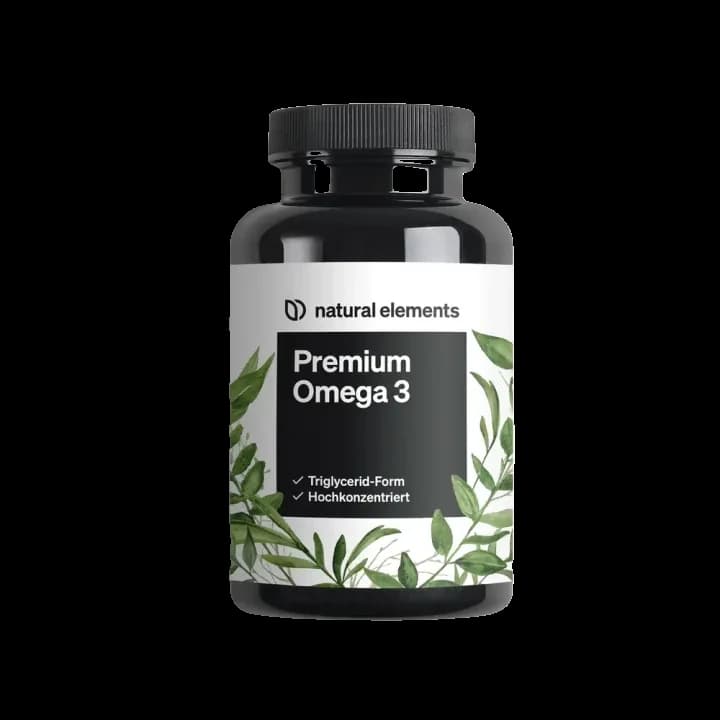 Natural Elements Premium Omega 3 Fischöl Kapseln – Produktabbildung des Herstellers