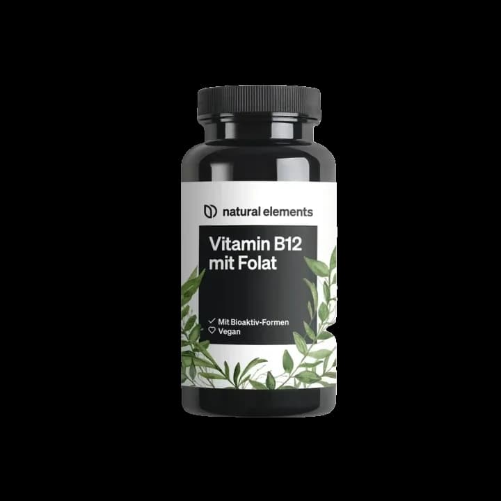 Natural Elements Vitamin B12 mit Folat – Produktabbildung des Herstellers