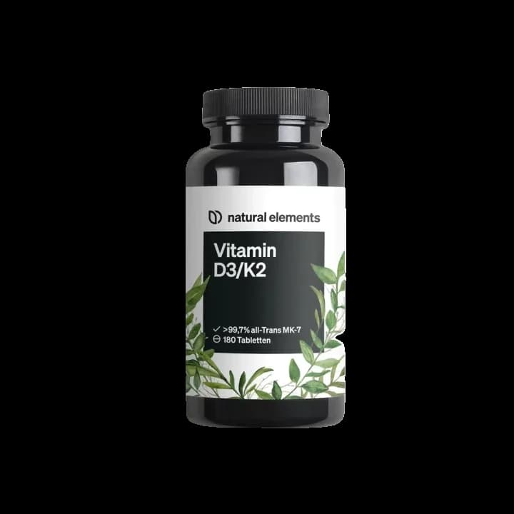 Natural Elements Vitamin D3/K2 5000 I.E. – Produktabbildung des Herstellers