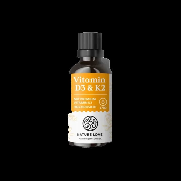 Nature Love Vitamin D3 & K2 Tropfen – Produktabbildung des Herstellers