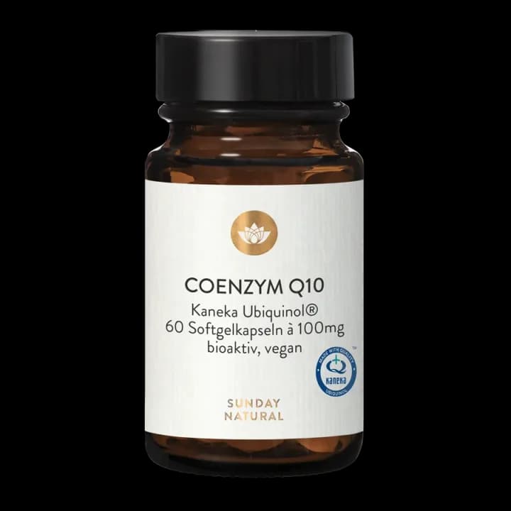 Sunday Natural Coenzym Q10 Kaneka Ubiquinol 100 mg – Produktabbildung des Herstellers