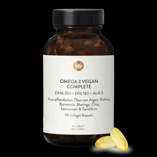 Sunday Natural Omega-3 Complete Vegan – Produktabbildung des Herstellers