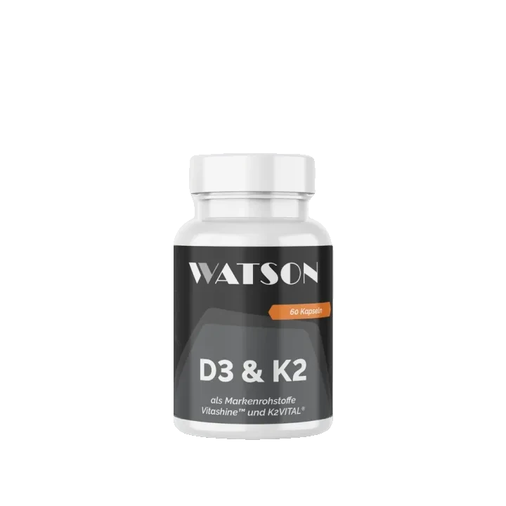 Watson Nutrition Vitamin D3 & K2 Kapseln – Produktabbildung des Herstellers