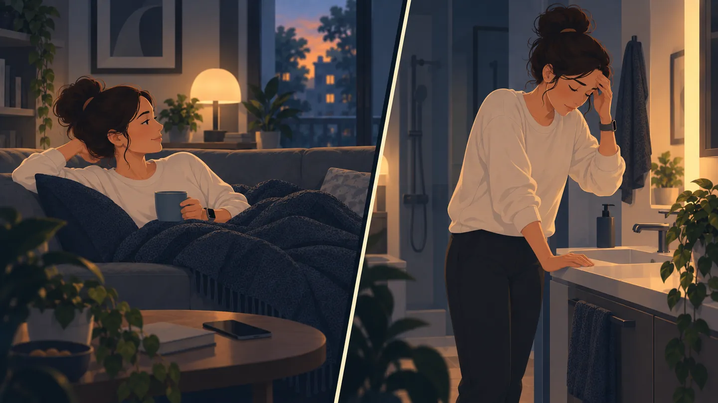 Illustration zur orthostatischen Belastung im Alltag