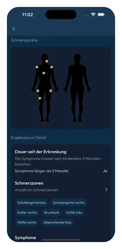 Gesundheitsübersicht Dashboard